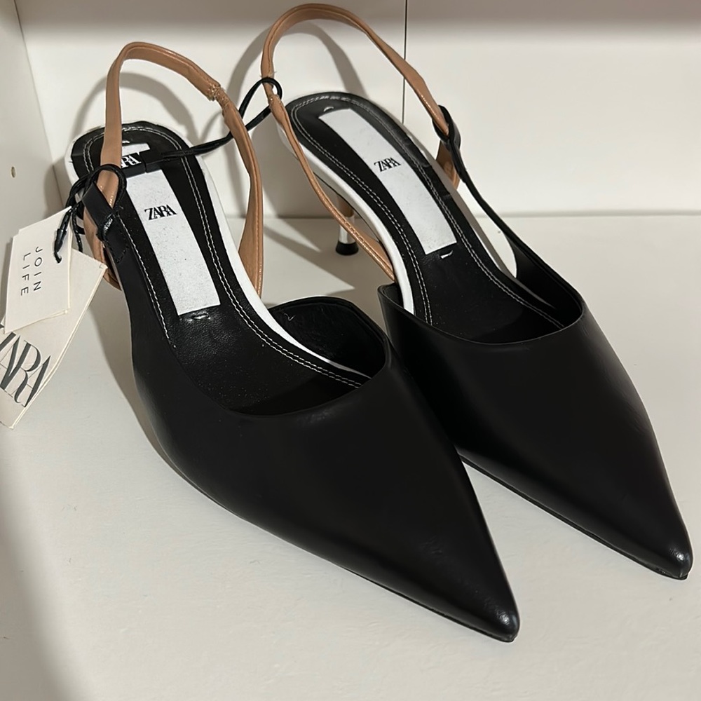 Zara Slingback Heels
